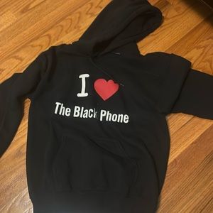 Custom made hoodie “I ❤️ the black phone”